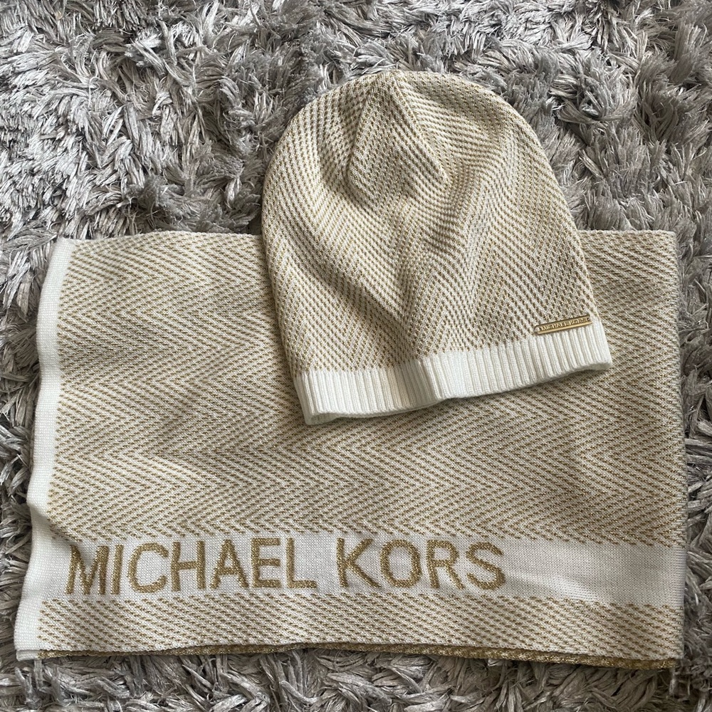 Michael Kors Scarf and Hat Set